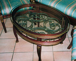 Sitzgruppe, nach einer Bildvorlage aus dem Hotel Adlon in Berlin